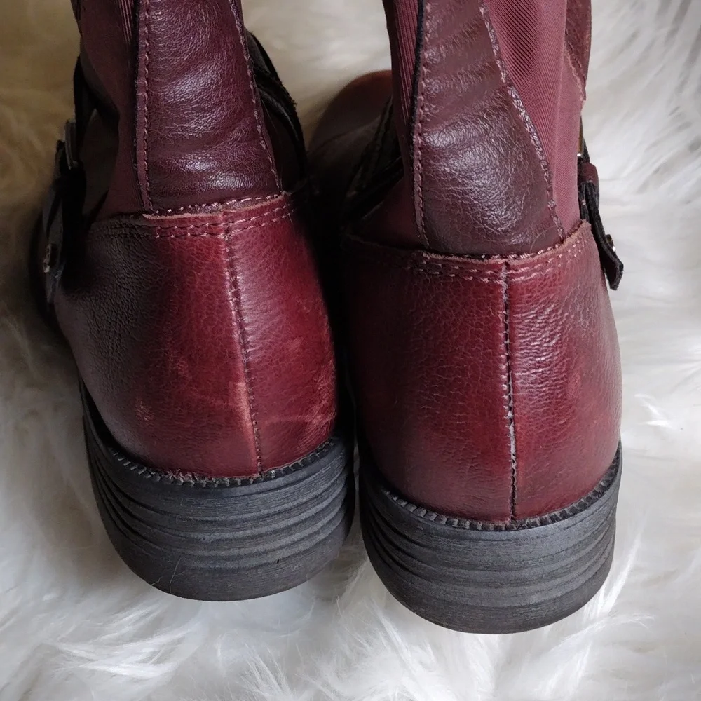 Earth Origins Penelope brown leather boots sz 7W. - Picture 8 of 15
